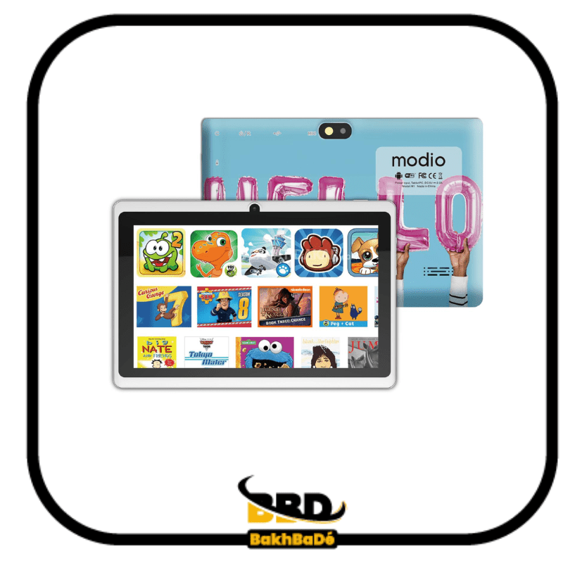 Modio Tablette Enfant - Ecran 7''- ROM 32Go - RAM 3Go - blanc